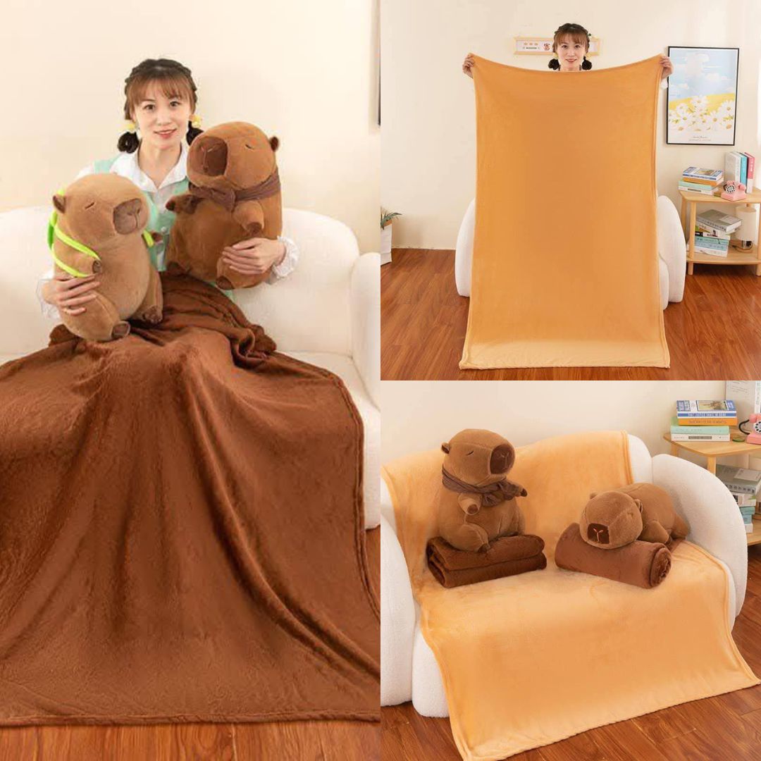 Peluche Capibara 3 en 1 (Grande de 40cm)
