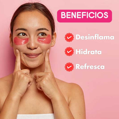 Mascarilla de colágeno para ojeras con ácido hialurónico